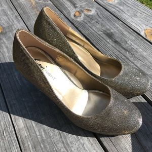 Fiona Night Gold And Silver Heels EUC!!